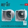 RESKIT RSU48-0367 Su-27, Su-27UB,30,35 air intakes for GWH kit (3D Printed) (1/48)